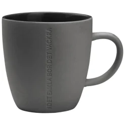 Citat Mugg "I Det Enkla" Mörkgrå