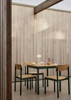 Clam Bordslampa Portabel, Vit