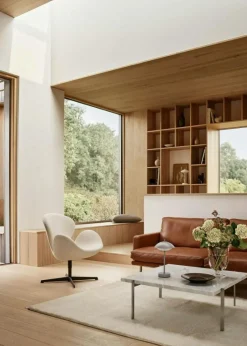 Clam Bordslampa Portabel, Vit