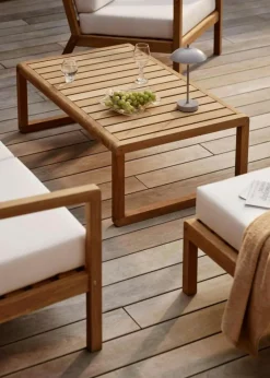 Clam Bordslampa Portabel, Vit