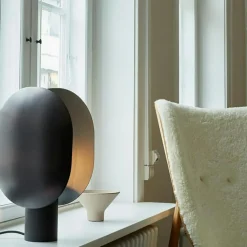 Clam Table Lamp Bordslampa, Burned Black