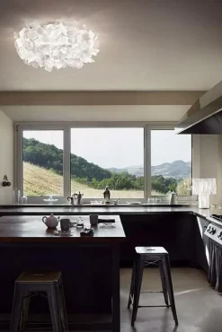 SLAMP Vägglampor|Plafonder-Clizia Vägg-/Taklampa 32 cm, Vit