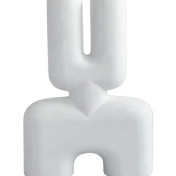 Cobra Dubbel Dekorativ Vas 28 cm, Bone White