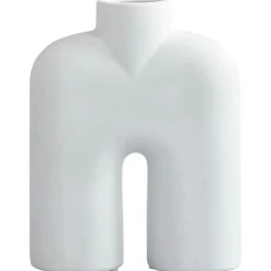 Cobra Hög Dekorativ Vas 23 cm, Bone White