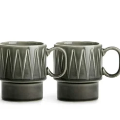 Sagaform Kaffekoppar-Coffee & More Mugg 2-pack, Grå