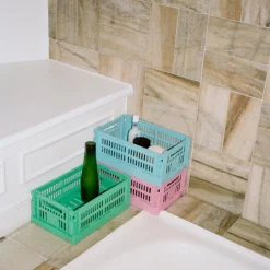 Barn HAY Boxar & Askar|Leksaksförvaring-Colour Crate Förvaringslåda S 17x26,5 cm, Powder