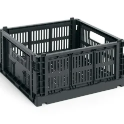 HAY Korgar-Colour Crate Medium Square Förvaring, Bordeaux