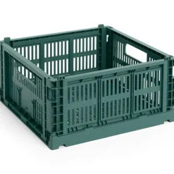 HAY Korgar-Colour Crate Medium Square Förvaring, Bordeaux