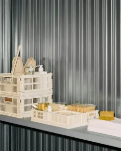 HAY Korgar-Colour Crate Medium Square Förvaring, Bordeaux