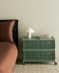 HAY Korgar-Colour Crate Medium Square Förvaring, Bordeaux