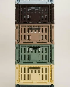 HAY Korgar-Colour Crate Medium Square Förvaring, Bordeaux