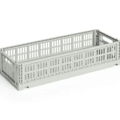 HAY Korgar|Boxar & Askar-Colour Crate Mini Oblong Förvaring, Charcoal