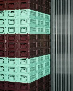 HAY Korgar|Boxar & Askar-Colour Crate Mini Oblong Förvaring, Charcoal