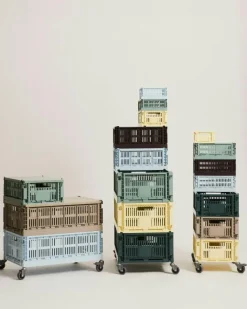 HAY Korgar|Boxar & Askar-Colour Crate Small Förvaring, Warm Grey