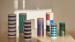 HAY Ljusstakar-Column Ljushållare M, Dusty Blue