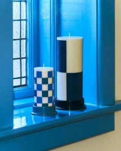 HAY Ljusstakar-Column Ljushållare M, Dusty Blue