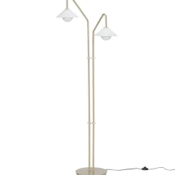 Como Golvlampa, Linen/Vit