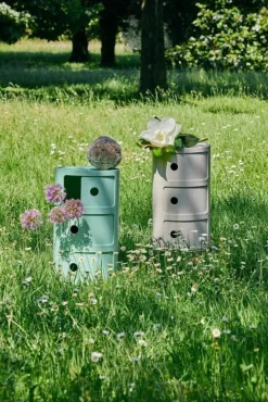 Kartell Hurtsar|Sängbord & Nattduksbord-Componibili Bio Förvaring, Pastellrosa