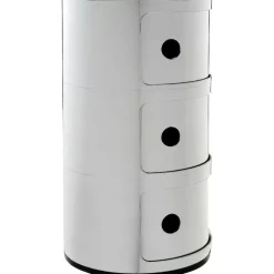 Kartell Hurtsar|Sängbord & Nattduksbord-Componibili Metal Förvaring Med 3 Fack, Koppar