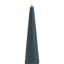 Uyuni Led-Ljus-Cone Led-Ljus Pine Green, 5,8x21,5 cm