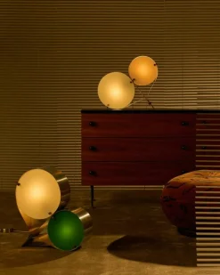 Coppia Bordslampa, Ivory / Oliv