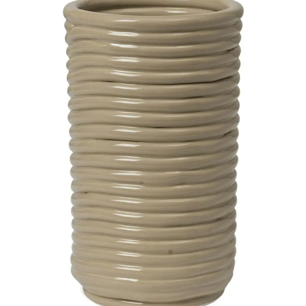 Ferm Living Vaser-Corduroy Vas H21 cm, Carob Brown