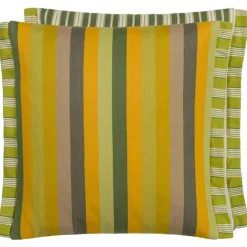 Cork Street Stripe Kudde 43x43 cm, Cobalt