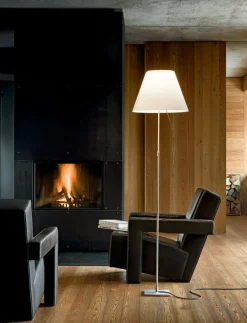 Costanza Golvlampa, Mässing/Vit