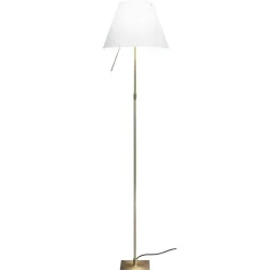 Costanza Golvlampa, Mässing/Vit