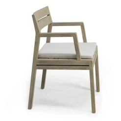 Ethimo Dynor För Utemöbler-Costes Sittdyna Till Karmstol, Black Stone