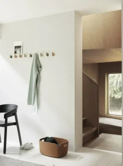 Muuto Stolar-Cover Matstol, Refine Läder Svart / Svart