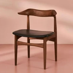 Warm Nordic Stolar-Cow Horn Stol, Natur / Oljad Valnöt / Ek