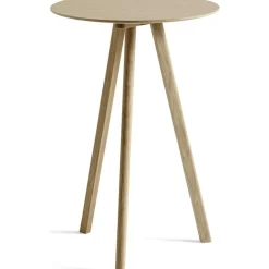 CPH 20 2.0 Barbord Ø70x105 cm, Vattenbaserad Lackad Ek / Svart