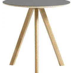 CPH 20 2.0 Sidobord Ø50x49 cm, Vattenbaserad Lackad Ek / Svart