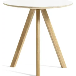 CPH 20 2.0 Sidobord Ø50x49 cm, Vattenbaserad Lackad Ek / Svart