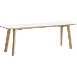 HAY Bänkar-CPH Deux 215 2.0 Bänk 140 cm, Svart / Vattenbaserad Lackad Ek