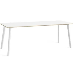 HAY Matbord Och Barbord-CPH Deux 210 2.0 Bord 75x200 cm, Stone Grey / Obehandlad Bok