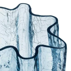 Crackle Vas Cirkulärt Glas, 27 cm