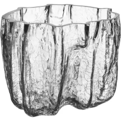 Kosta Boda Vaser-Crackle Vas Klar, 16 cm