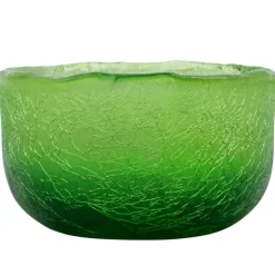 Crackle Värmeljuslykta, Grön