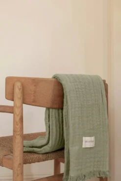 Decotique Plädar & Filtar-Crinkle Filt 130x170 cm, Ljusbrun