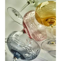 Frederik Bagger Martiniglas & Cocktailglas|Champagneglas-Crispy Gatsby Champagnekupa 2-Pack, Emerald