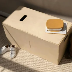 Barn Nofred Leksaksförvaring-Cube Long Förvaring 36x72 cm, Björk