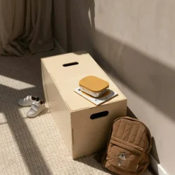 Barn Nofred Leksaksförvaring-Cube Long Förvaring 36x72 cm, Björk