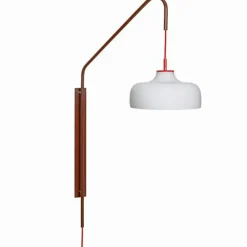 Hübsch Sänglampor|Vägglampor-Current Vägglampa, Röd/Maroon