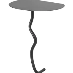 Curvature Wall Table- Black Brass Bord, Mässing