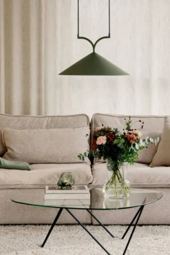 Globen Lighting Pendellampor-Curve 50 Pendel, Grön