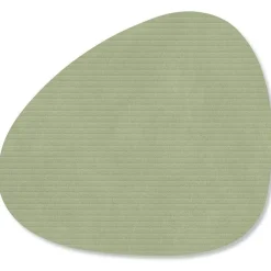 LIND DNA Bordstabletter & Glasunderlägg-Curve Corduroy Glasunderlägg, Olivgrön