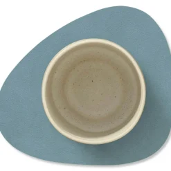 LIND DNA Bordstabletter & Glasunderlägg-Curve Double Glasunderlägg 11x13 cm Ljusblå/Ljusgrå