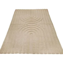Classic Collection Tuftade Mattor|Ullmattor-Curve Matta 250x350 cm, Natural Beige